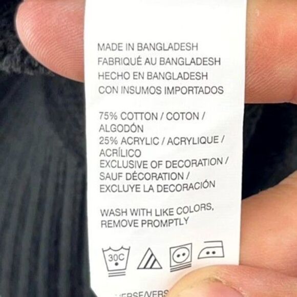 IZOD 5GG Fair Isle Quarterzip Sweater Black Color Mens Size XL NEW - Picture 8 of 10